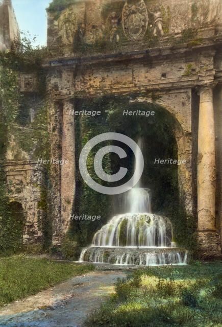 Villa d'Este, Tivoli, Lazio, Italy, 1925. Creator: Frances Benjamin Johnston.