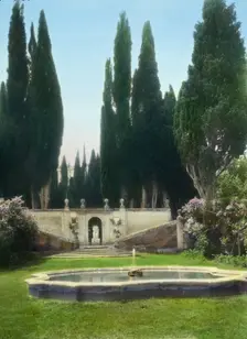 Villa Falconieri, Frascati, Lazio, Italy, 1925. Creator: Frances Benjamin Johnston