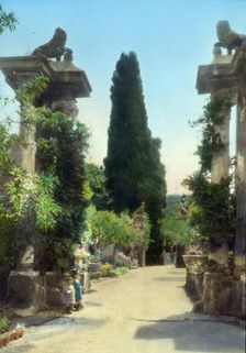 Villa Falconieri, Frascati, Lazio, Italy, 1925. Creator: Frances Benjamin Johnston