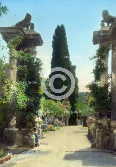 Villa Falconieri, Frascati, Lazio, Italy, 1925. Creator: Frances Benjamin Johnston.