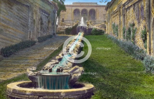 Villa Farnese, Caprarola, Lazio, Italy, 1925. Creator: Frances Benjamin Johnston.