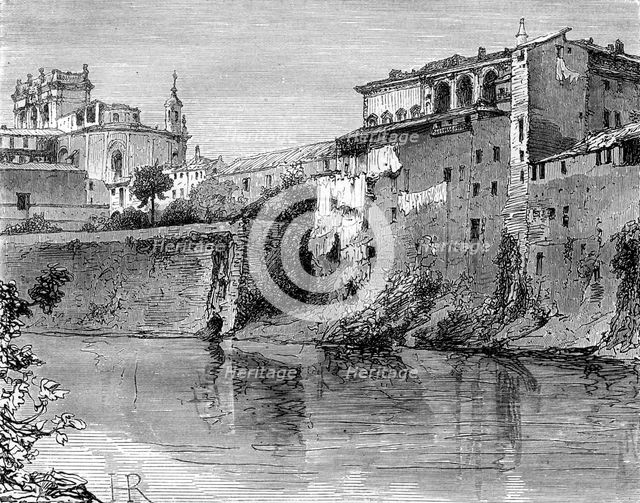 Villa Farnese, province of Viterbo, north-west of Rome, Italy, 19th century. Artist: Henri Alexandre Georges Regnault