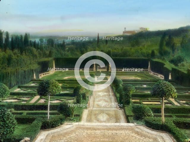 Villa I Tatti, Ponte a Mensola, near Settignano, Italy, 1925. Creator: Frances Benjamin Johnston.