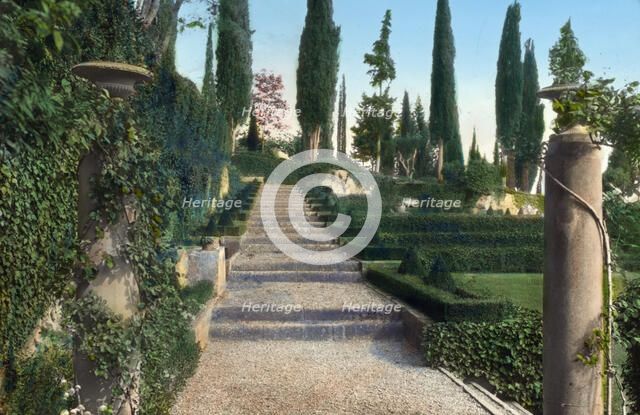Villa I Tatti, Ponte a Mensola, near Settignano, Italy, 1925. Creator: Frances Benjamin Johnston.