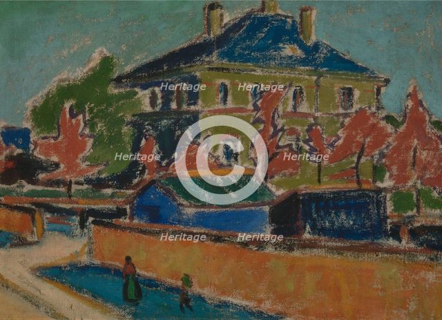 Villa in Dresden, c1910. Creator: Ernst Kirchner.