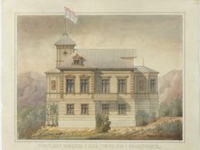 Villa in Kaivopuisto, mid-late 19th century. Creator: August Boman