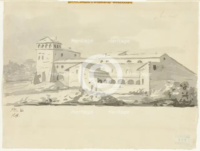 Villa in the Campagna, 1775–80. Creator: Jacques-Louis David.