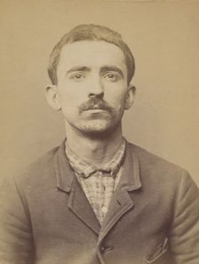 Villa. Jean. 29 ans, né à Farini d'Olma (Italie). Manoeuvre. Anarchiste. 2/3/94., 1894. Creator: Alphonse Bertillon