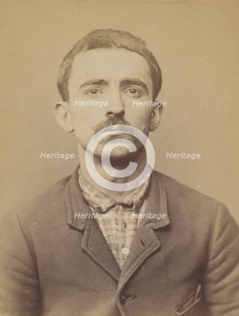 Villa. Jean. 29 ans, né à Farini d'Olma (Italie). Manoeuvre. Anarchiste. 2/3/94., 1894. Creator: Alphonse Bertillon.