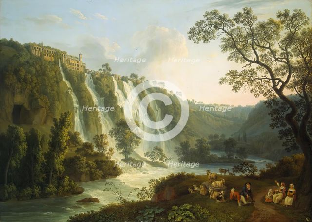 Villa of Maecenas and the Waterfalls at Tivoli, 1783. Creator: Jacob Philip Hackert.