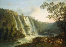 Villa of Maecenas and the Waterfalls at Tivoli, 1783. Creator: Jacob Philip Hackert