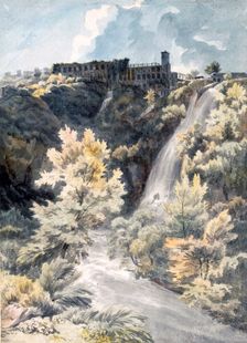 Villa of Maecenas, Tivoli, 18th Century. Creator: J.W. Smith (1776-1831)