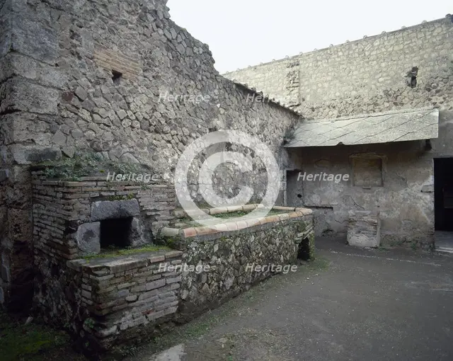 Villa of the Mysteries, Pompeii, Italy, 2002.  Creator: LTL.