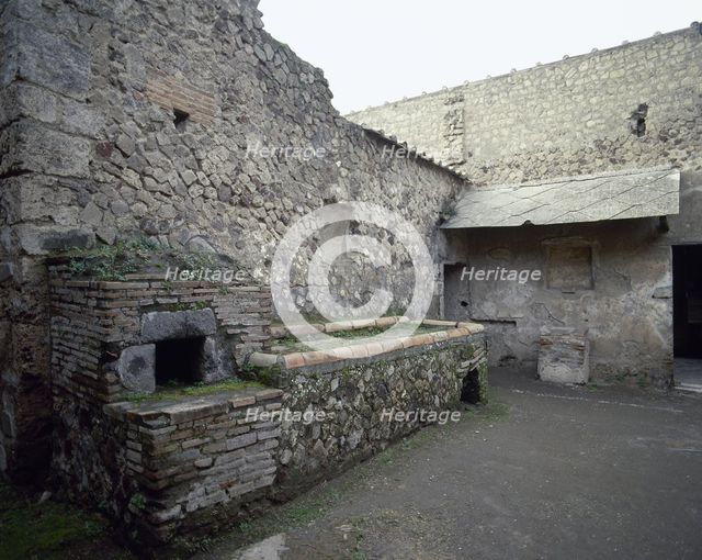 Villa of the Mysteries, Pompeii, Italy, 2002.  Creator: LTL.