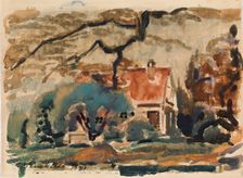 Villa of the Artist in Kilo, 1921. Creator: Magnus Enckell