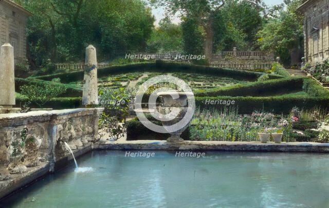 Villa Lante, Bagnaia, Lazio, Italy, 1925. Creator: Frances Benjamin Johnston.