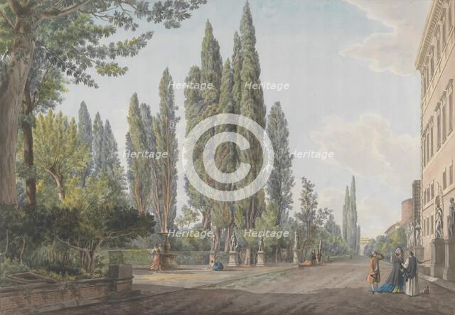 Villa Montalto Negroni, ca. 1780. Creators: Giovanni Volpato, Louis Ducros.