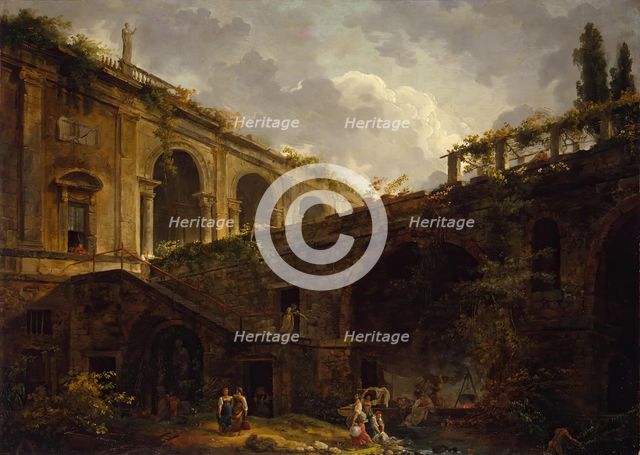Villa Madama near Rome, 1760. Creator: Hubert Robert.