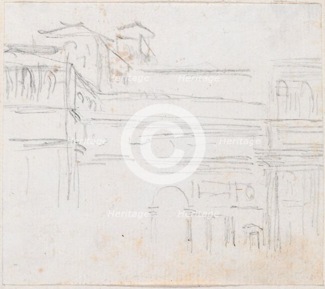Villa Medici, probably c. 1754/1765. Creator: Hubert Robert.