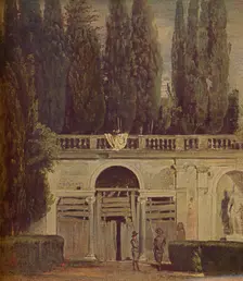 Villa Medicis en Roma (View of the Garden of the Villa Medici ), 1634, (c1934). Artist: Diego Velasquez
