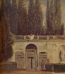 Villa Medicis en Roma (View of the Garden of the Villa Medici ), 1634, (c1934). Artist: Diego Velasquez