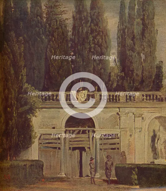 'Villa Medicis en Roma', (View of the Garden of the Villa Medici ), 1634, (c1934). Artist: Diego Velasquez.