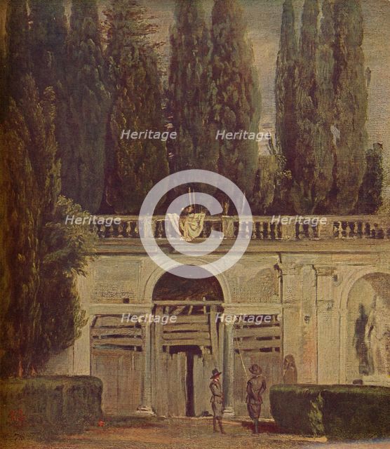 'Villa Medicis en Roma', (View of the Garden of the Villa Medici ), 1634, (c1934). Artist: Diego Velasquez.