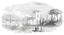 Villa Santucci - Head-Quarters of General Oudinot - Rome, 1850. Creator: Unknown