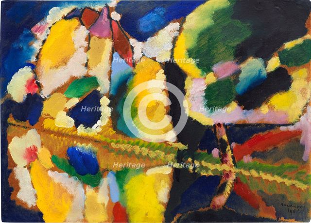 Villa Seeburg on Staffelsee, 1911. Creator: Vassily Kandinsky.