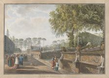 Villa Pamphili, ca. 1780. Creators: Giovanni Volpato, Louis Ducros