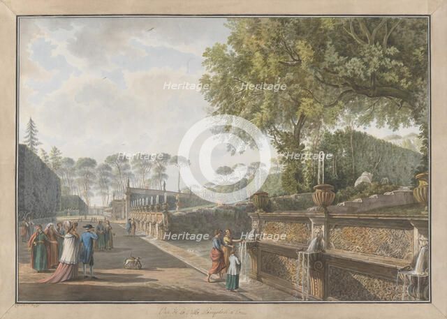 Villa Pamphili, ca. 1780. Creators: Giovanni Volpato, Louis Ducros.