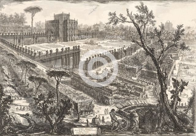 Villa Pamphili (Villa Panfili fuori di Porta S. Pancrazio), 1776. Creator: Piranesi, Giovanni Battista (1720-1778).