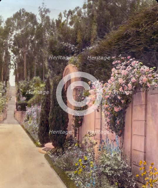 "Villa Rose," Joseph Donahoe Grant house, 2260 Redington Road, Hillsborough, California, 1917. Creator: Frances Benjamin Johnston.