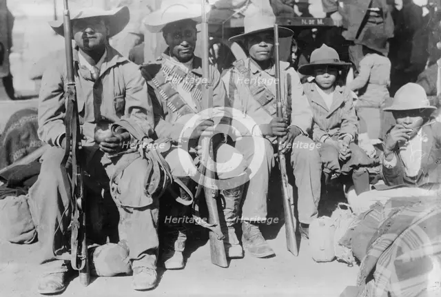 Villa's men entraining, 1914. Creator: Bain News Service.