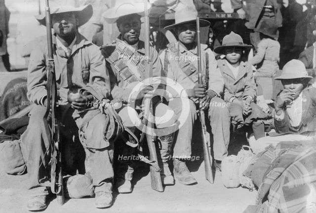 Villa's men entraining, 1914. Creator: Bain News Service.