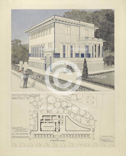 Villa Wagner II (Hüttelbergstraße 28, Vienna), 1912. Creator: Wagner, Otto Koloman (1841-1918).