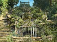 Villa Torlonia, Frascati, Lazio, Italy, 1925. Creator: Frances Benjamin Johnston