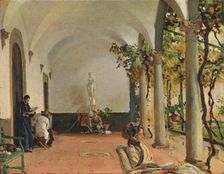 Villa Torre Galli The Loggia 1910. Artist: John Singer Sargent