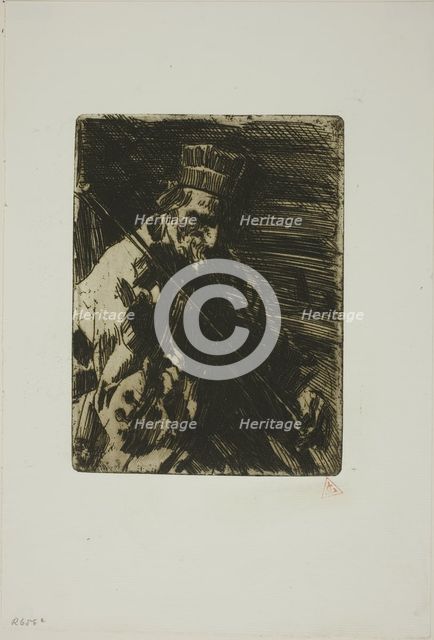 Village Violinist, 1904. Creator: Anders Leonard Zorn.