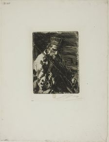 Village Violinist, 1904. Creator: Anders Leonard Zorn