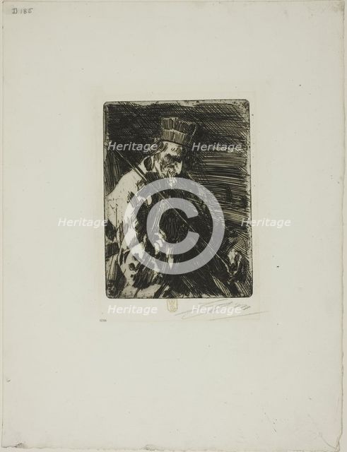 Village Violinist, 1904. Creator: Anders Leonard Zorn.