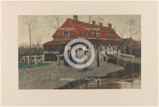 Village view, 1872. Creator: Theodorus Ludovicus Mesker.