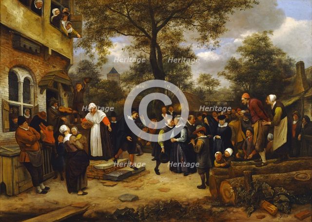 Village Wedding. Artist: Steen, Jan Havicksz (1626-1679)