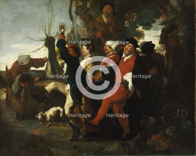 Village Wedding Procession, c1616-1618. Creator: Liss, Johann (1597-1631).