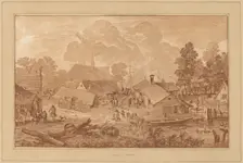 Village with Pond, c. 1782. Creator: Cornelis Brouwer