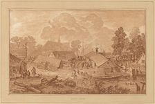 Village with Pond, c. 1782. Creator: Cornelis Brouwer