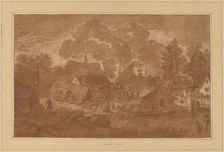 Village with Pond, c. 1782. Creator: Cornelis Brouwer
