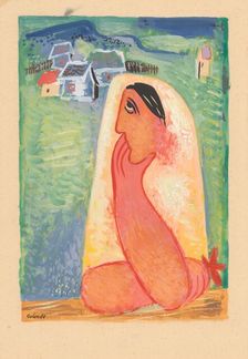 Village woman, 1937-1938. Creator: Mikulas Galanda