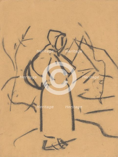 Village woman, 1931. Creator: Zolo Palugyay.