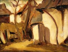 Village yard, c1930. Creator: Zolo Palugyay